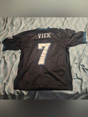 Michael Vick Reebok Official NFL Eagles #7 Jrsey V-neck Short Sleeve Mens Siz 50